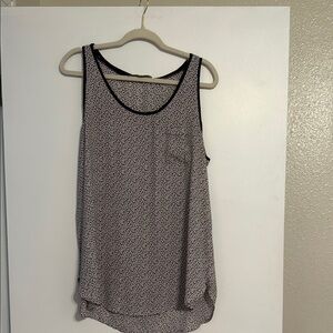 LOFT Monochrome Patterned Tank Top